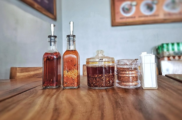 Assorted spices and jars